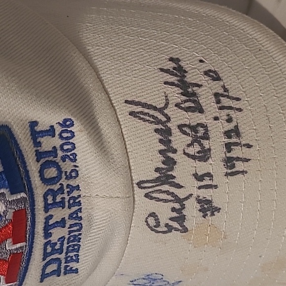 Super Bowl XL 40 Detroit 2006 Cap Quarterback Autographed Ball Cap Football - Picture 3 of 10